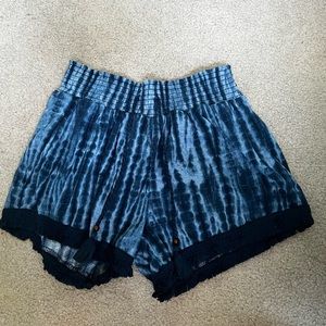 Blue Tye-Dye Shorts